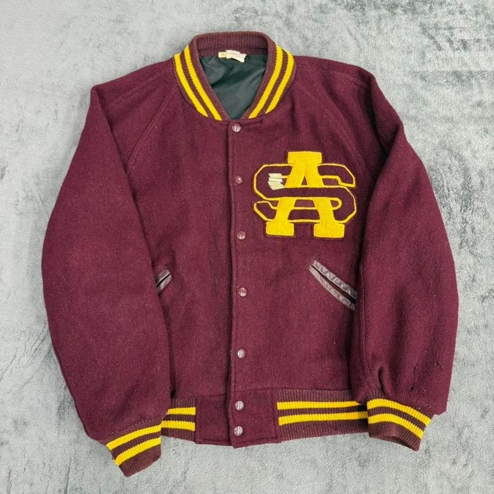 Vintage Varsity Jacket Mens XL Arizona State Styled Wool
